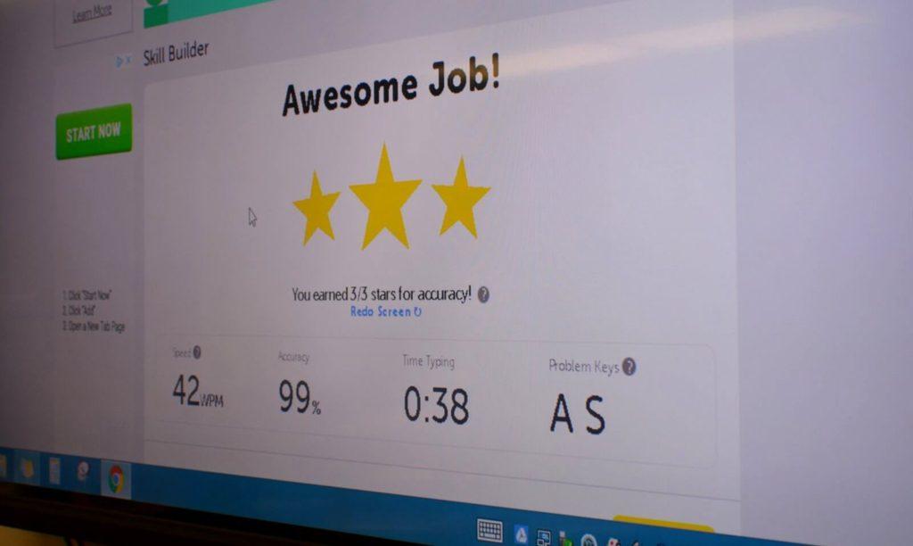 typing score
