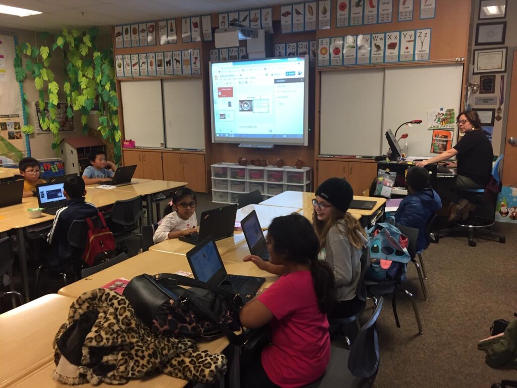 students in class After School Program
