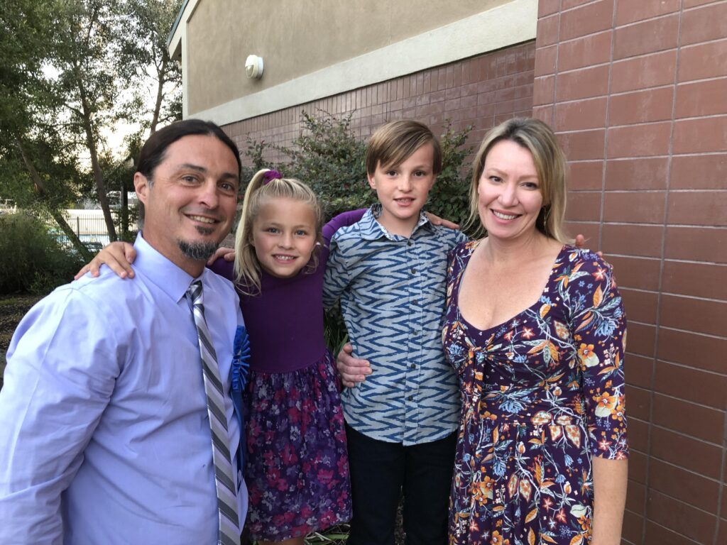 Jason with his family