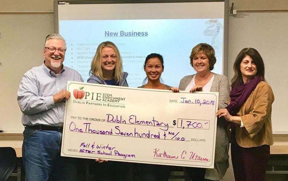 DPIE Dublin elementary donation