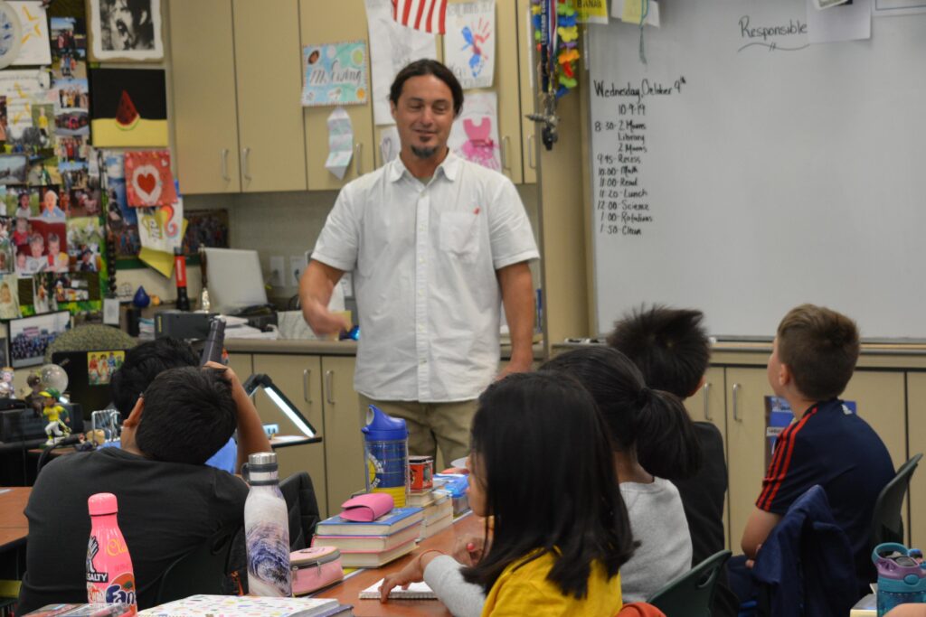 Mr. ewing in the classroom