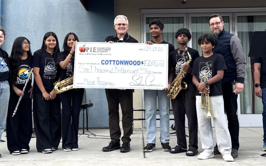 DPIE Awards $6,000 Grant to Support Music Program at Cottonwood School